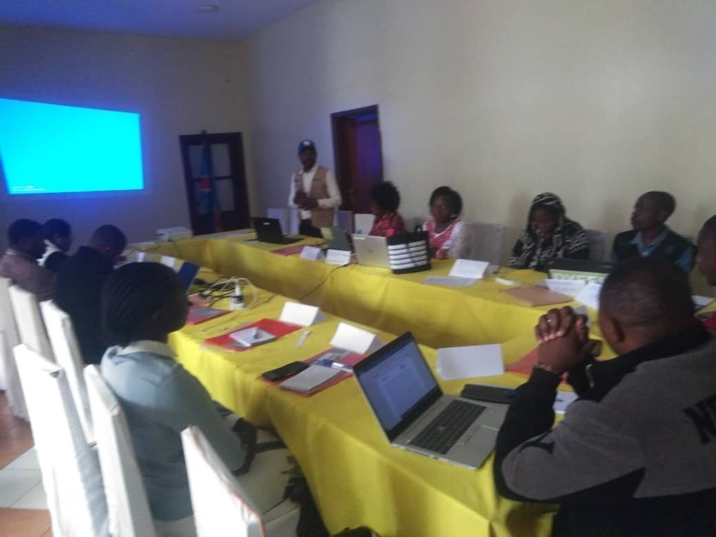 Participants gathered for a presentation and discussion